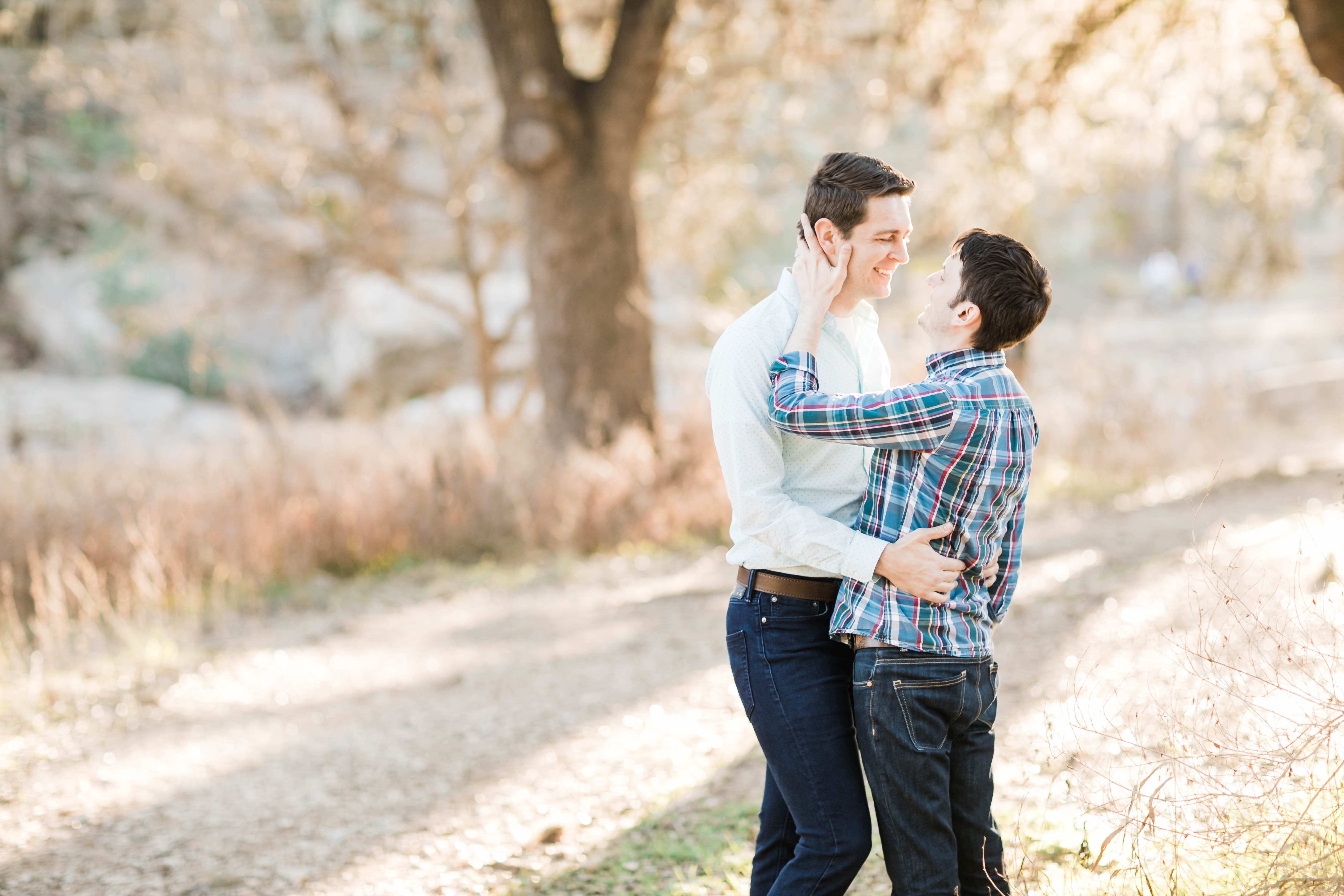 texas hill country engagement photos