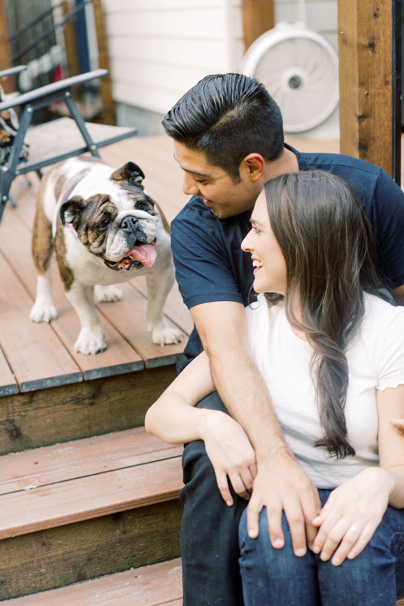 in-home engagement photos