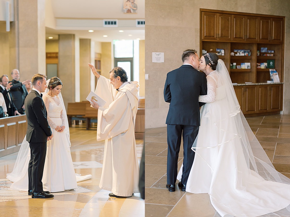 bride and groom at their ceremony