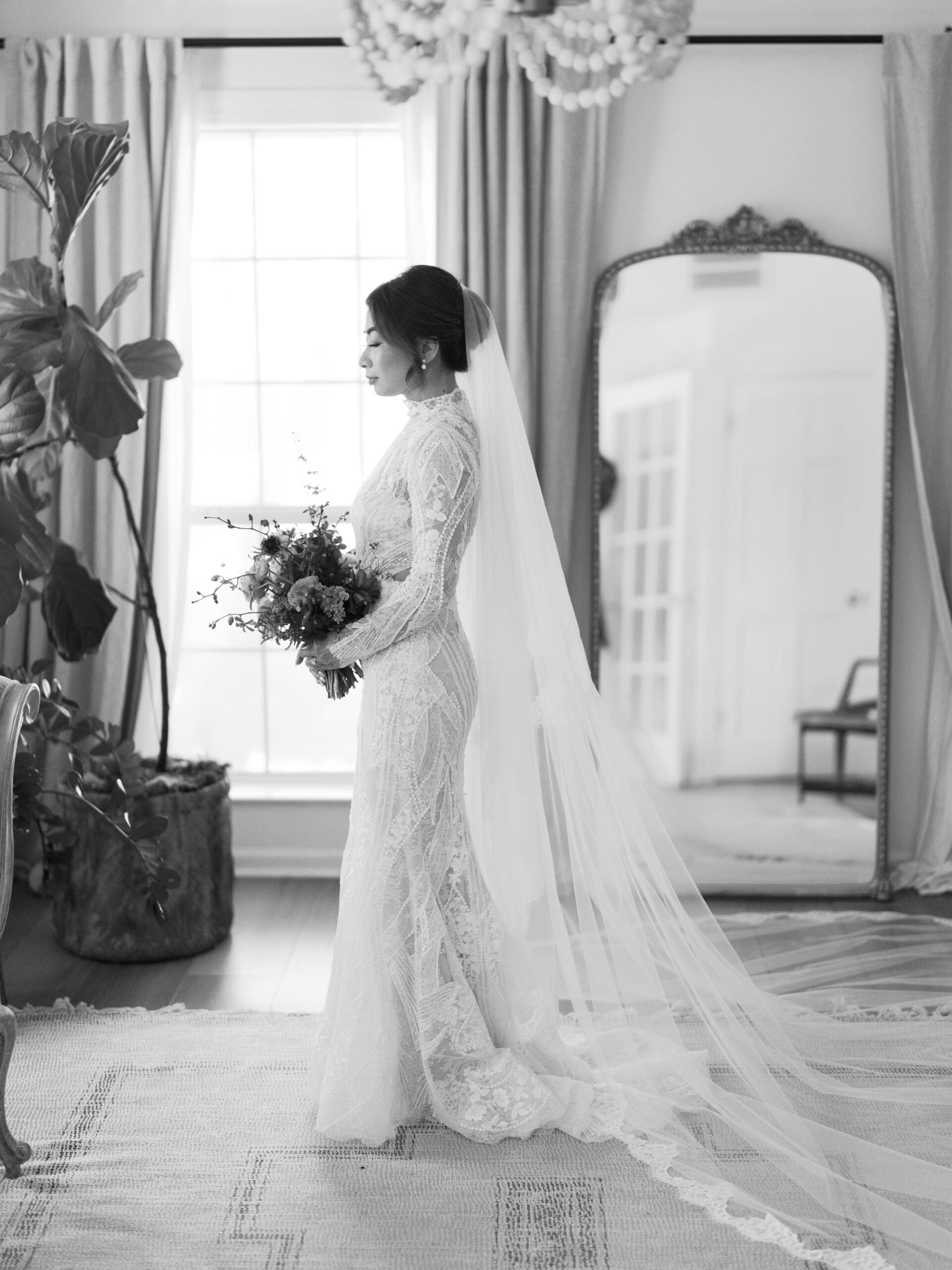 Bride getting ready in the bridal suite at The Addison Grove, joyful candid moments and soft natural light