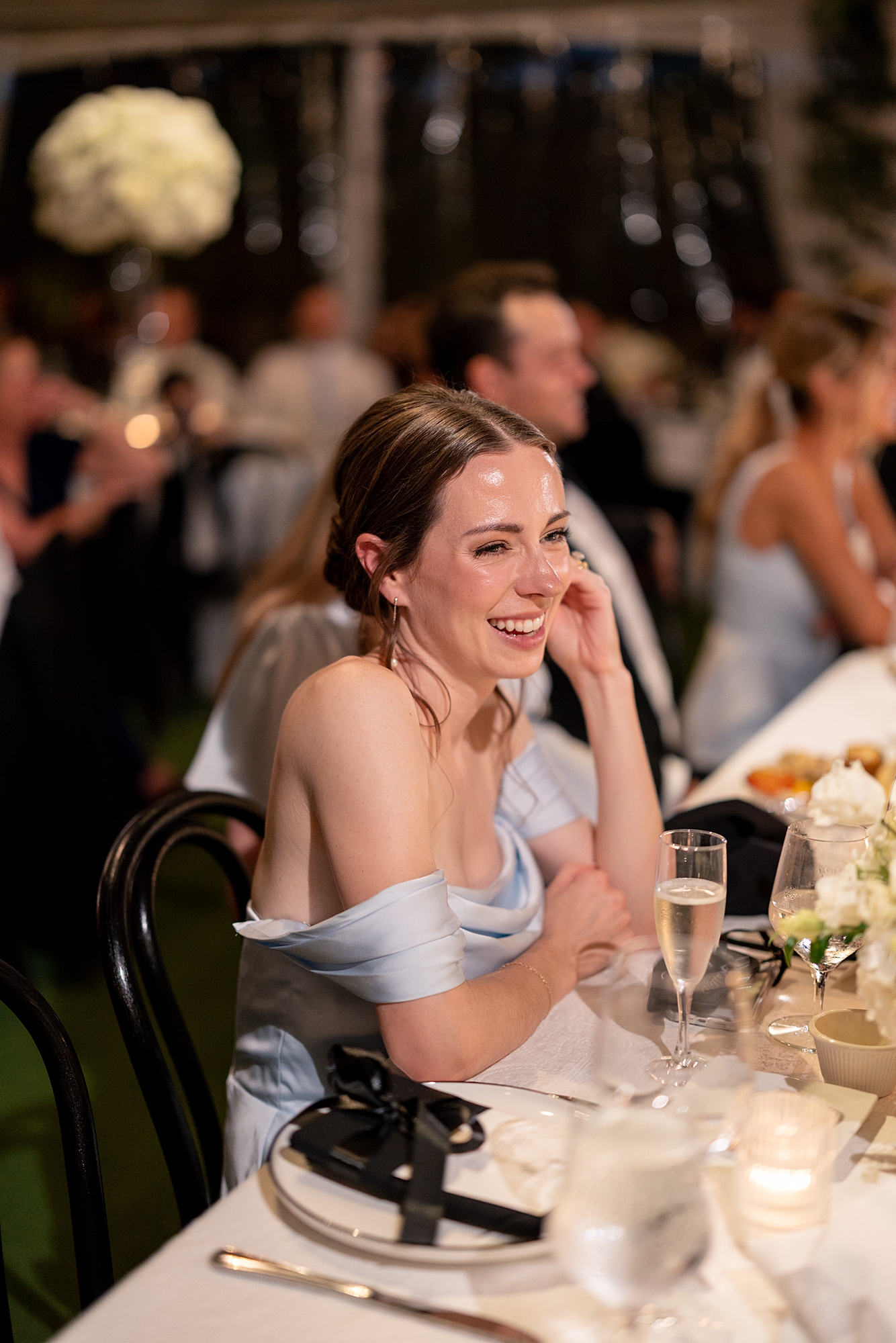 wedding guests dancing and celebrating at Escondido Golf Club wedding by Paige Vaughn Photo