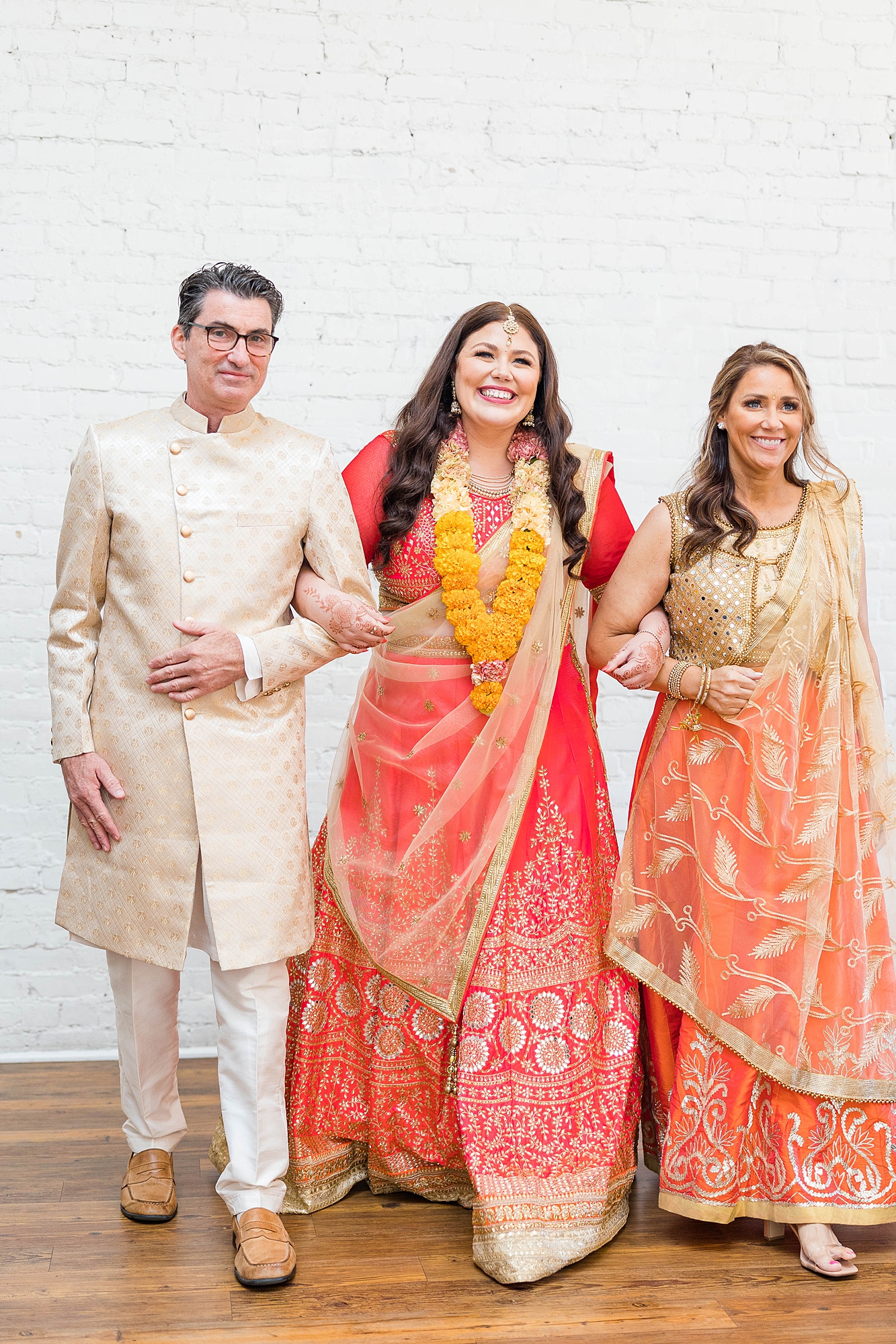 Joyful portrait of bride and groom mid-celebration at their fall wedding weekend in Texas