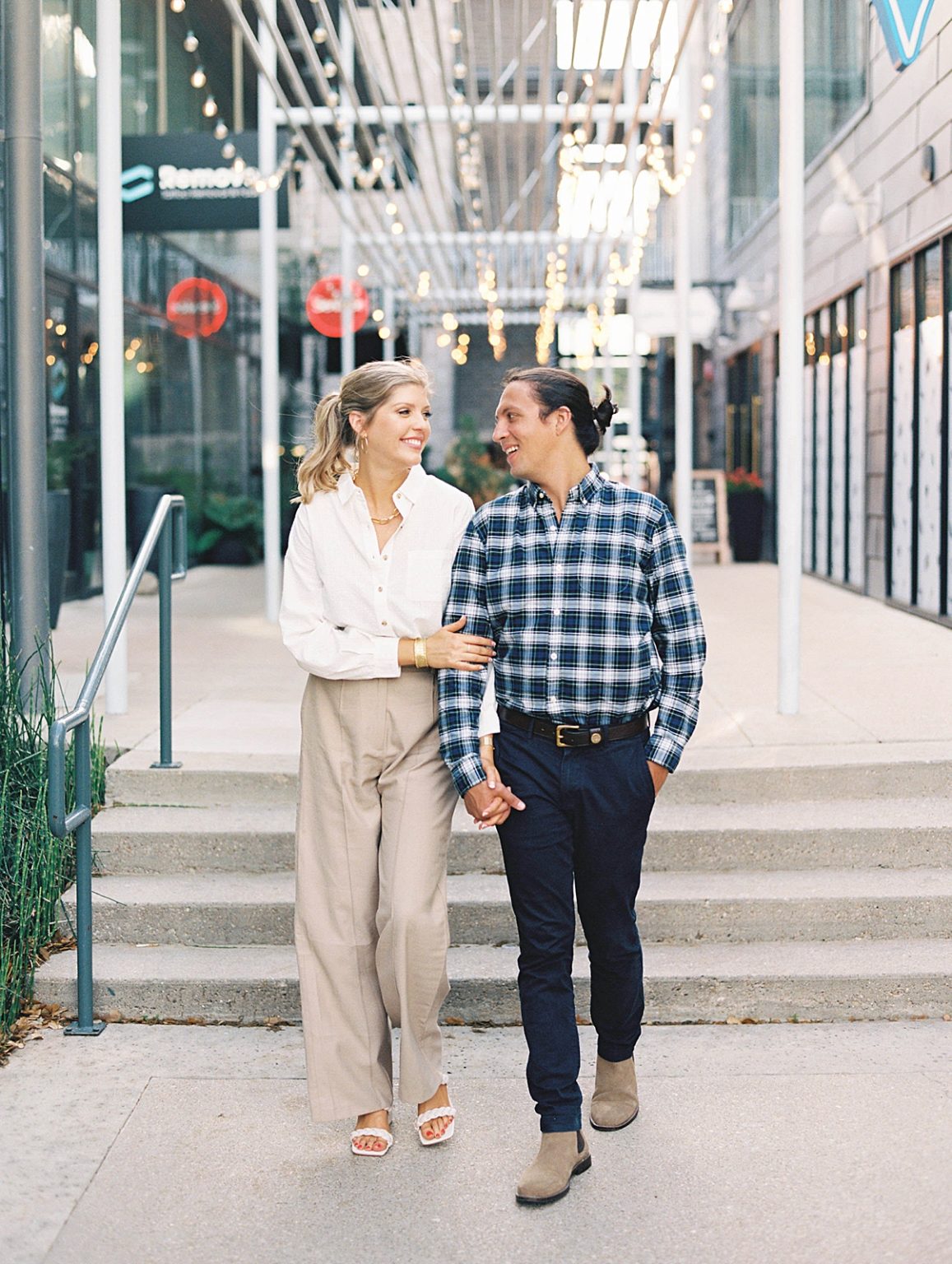 Modern Downtown Austin Engagement Photos on South Congress