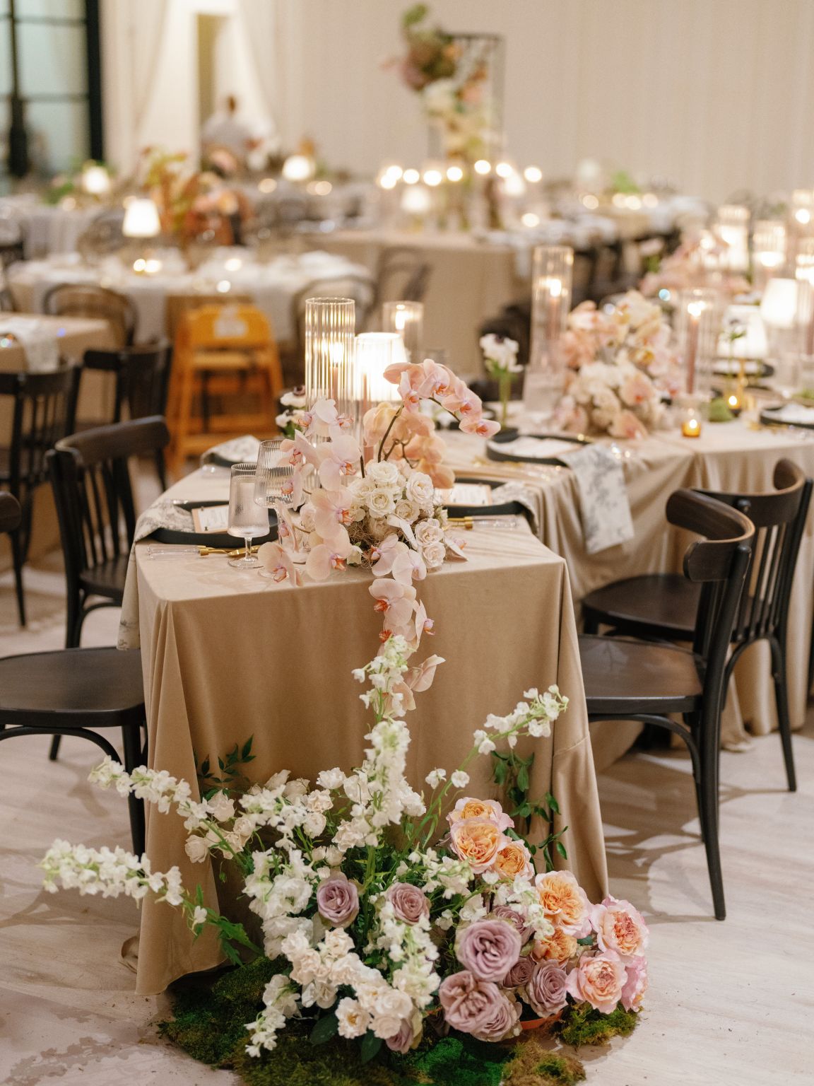 Fall wedding at the arlo lush floral and chic wedding