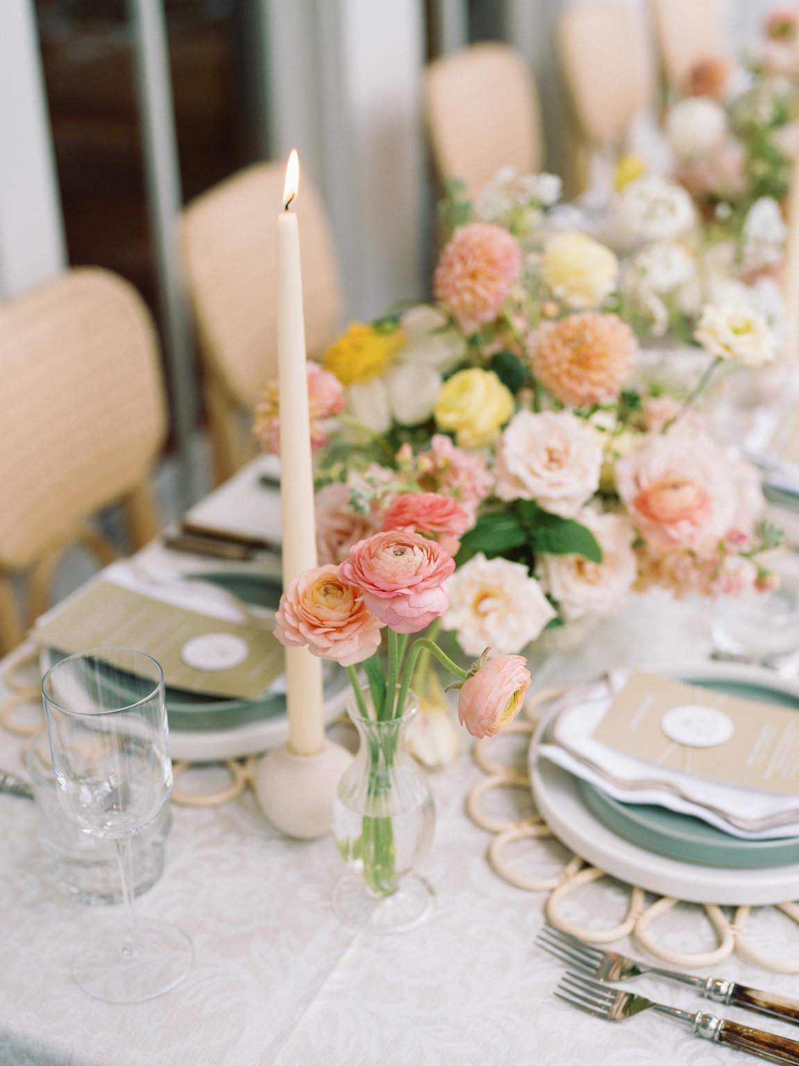 Downtown Austin Baby Shower florals table