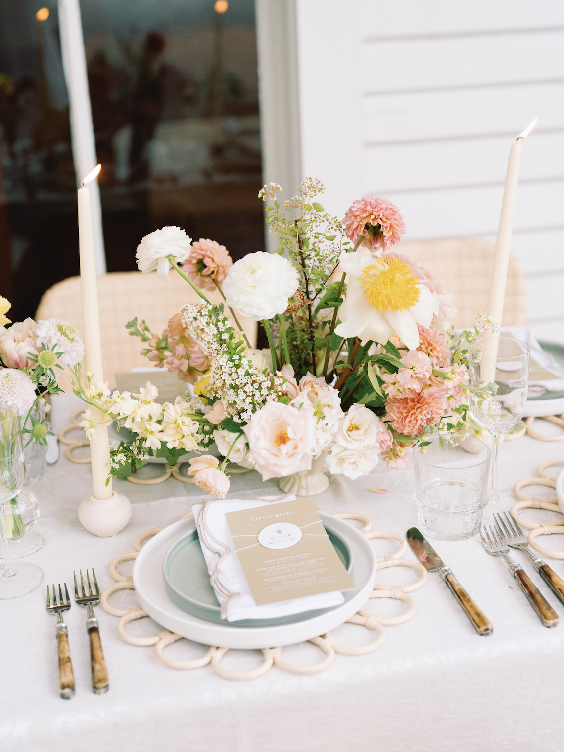 Centerpiece florals Downtown Austin Baby Shower