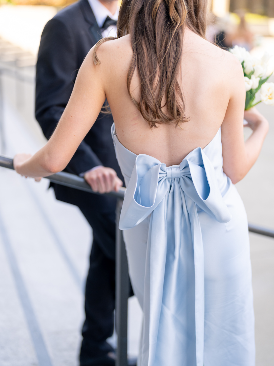 Fairmont San Francisco Wedding cocktail hour colorful details & stylish guests