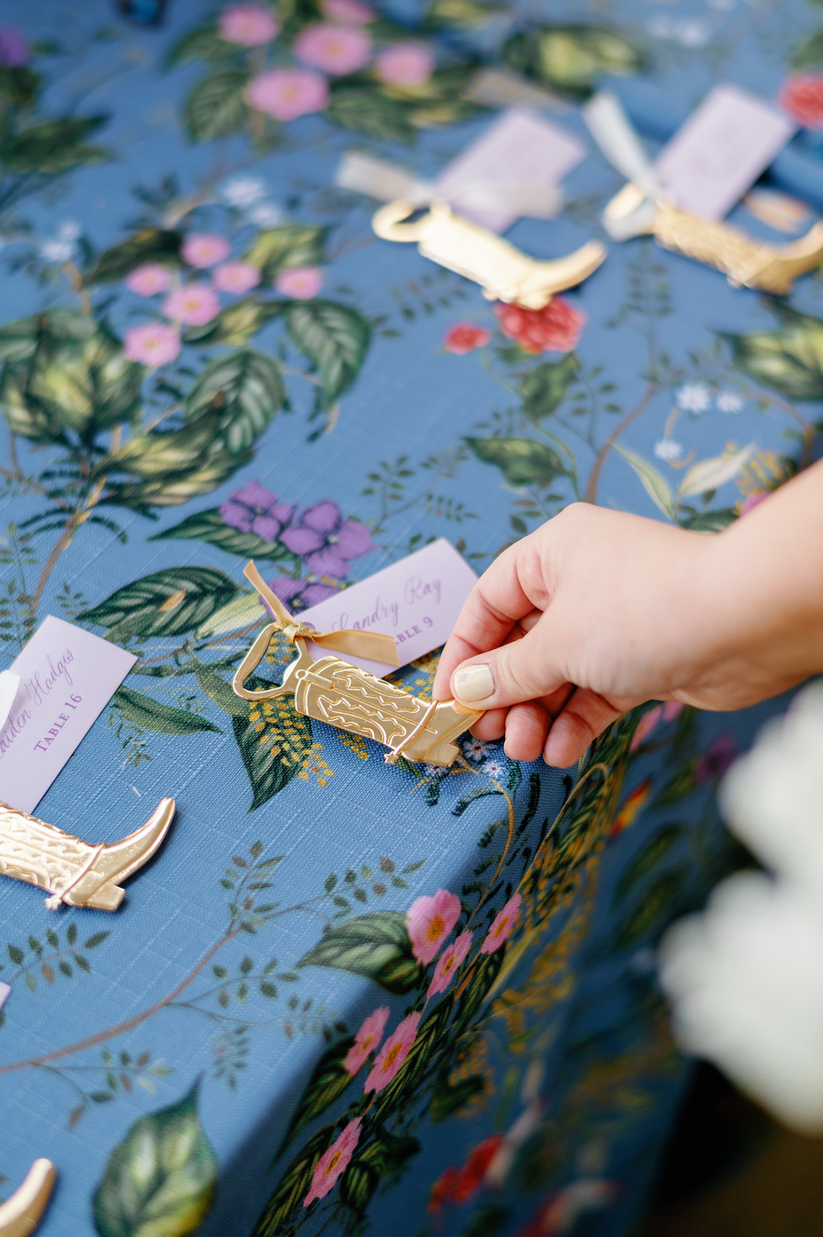 Fairmont San Francisco Wedding cocktail hour colorful details & stylish guests