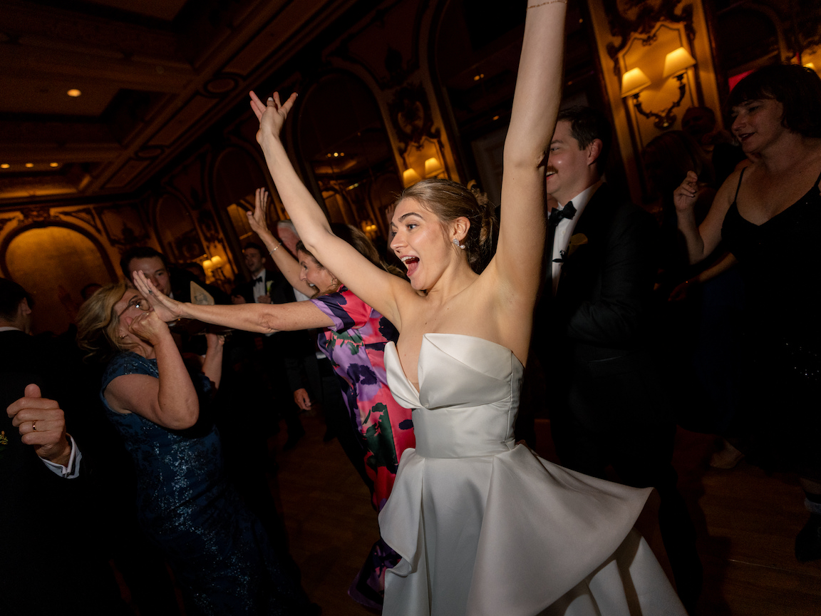 Fairmont San Francisco Wedding reception dancing