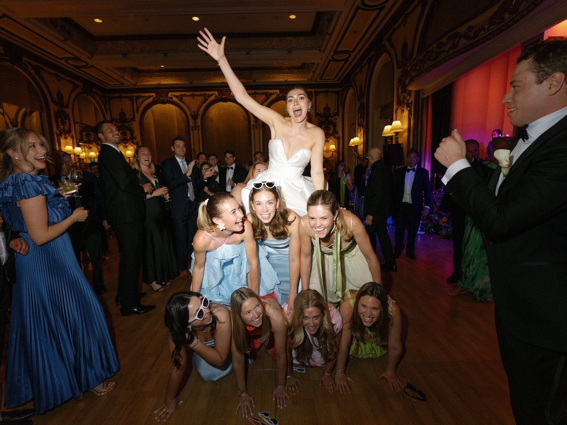 Fairmont San Francisco Wedding reception dancing