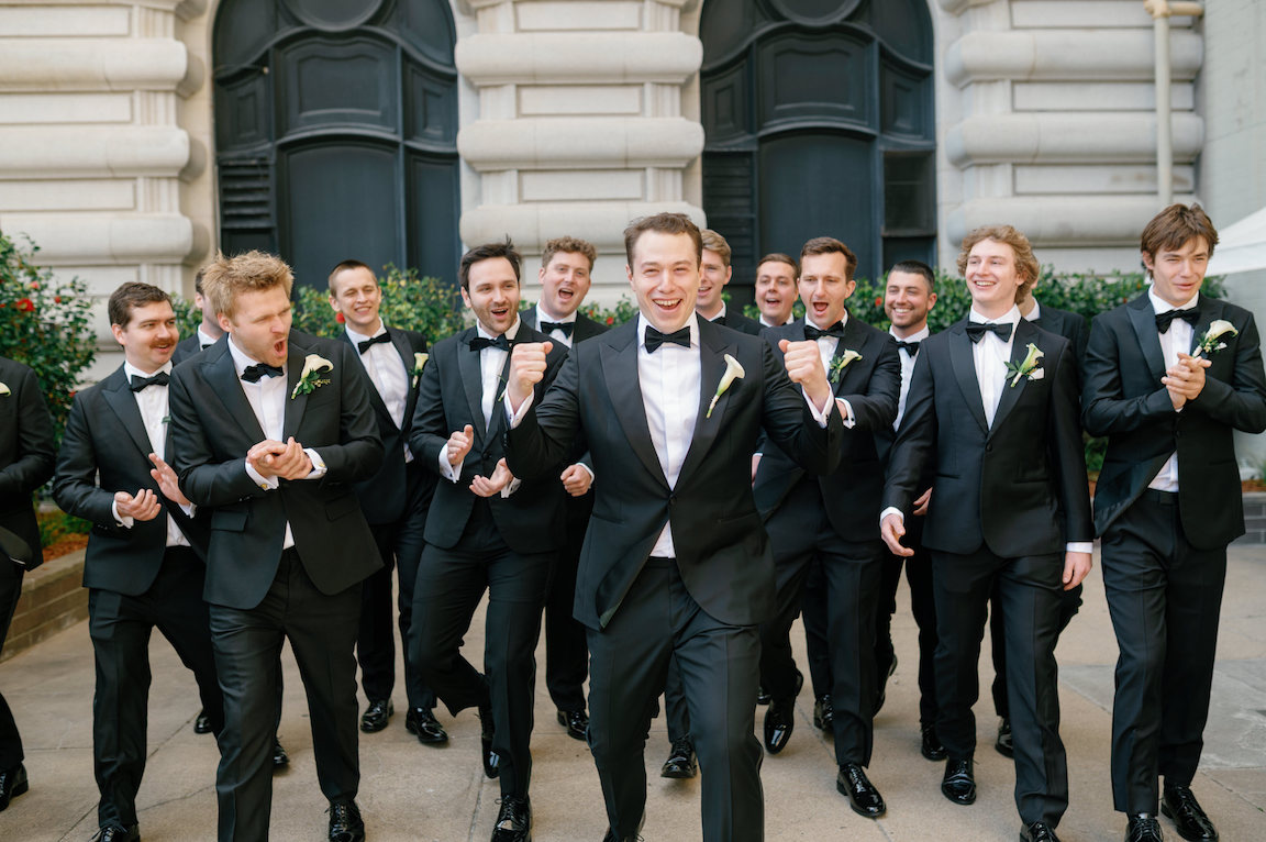 Fairmont San Francisco Wedding groomsmen