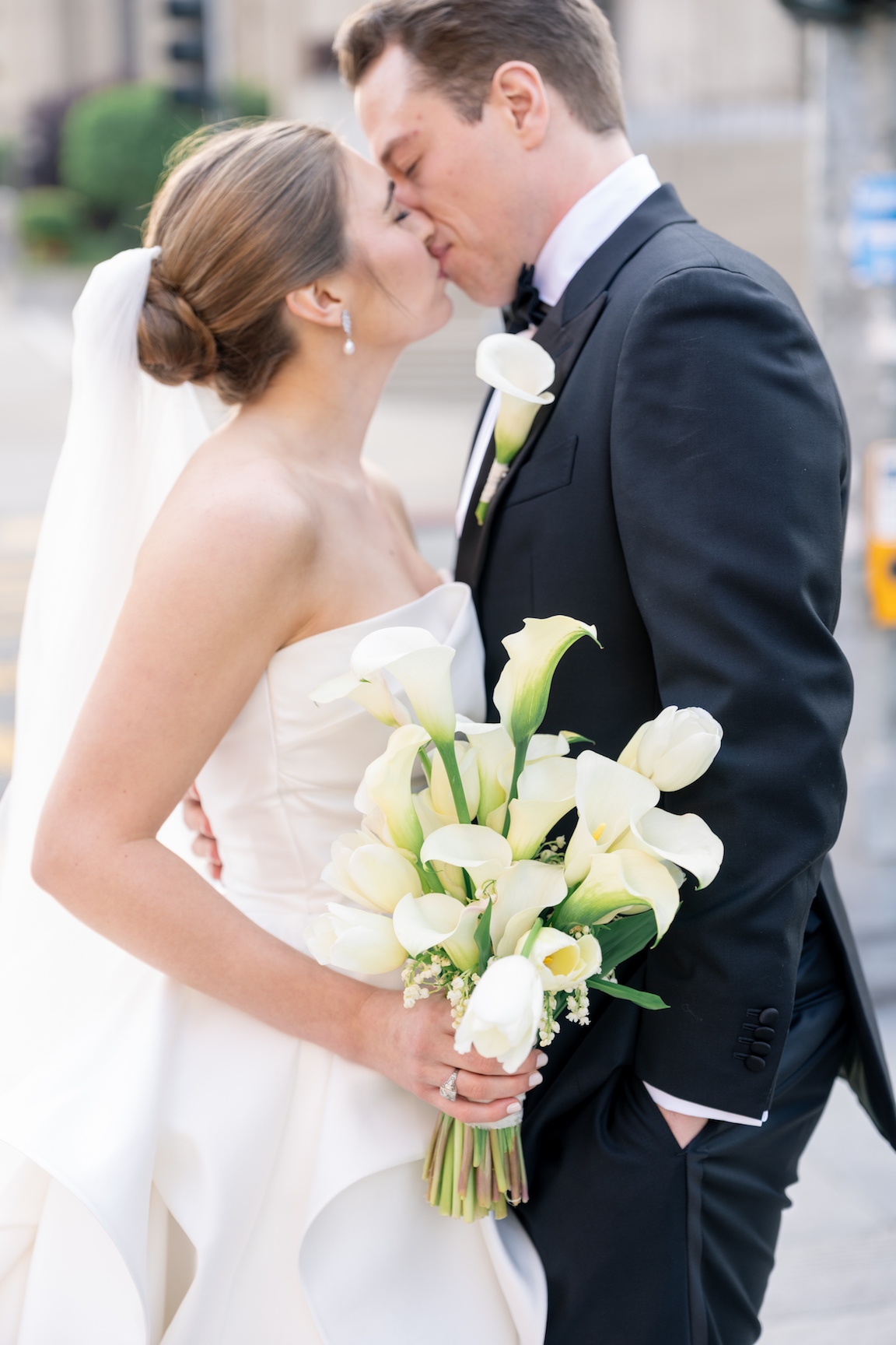 Fairmont San Francisco Wedding bride and groom portraits