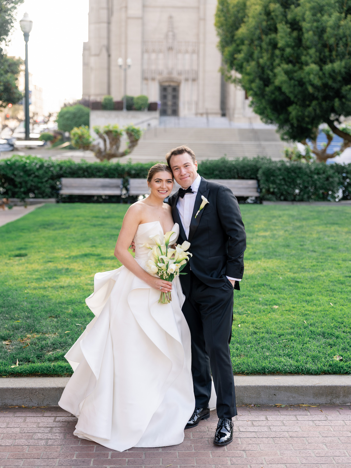 Fairmont San Francisco Wedding bride and groom portraits