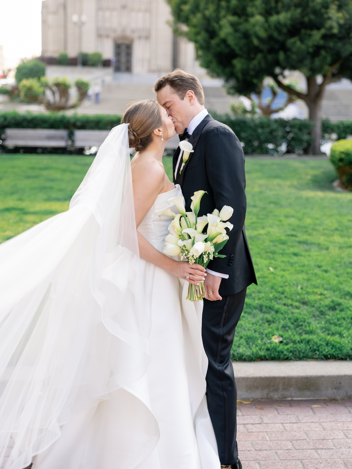 Fairmont San Francisco Wedding bride and groom portraits