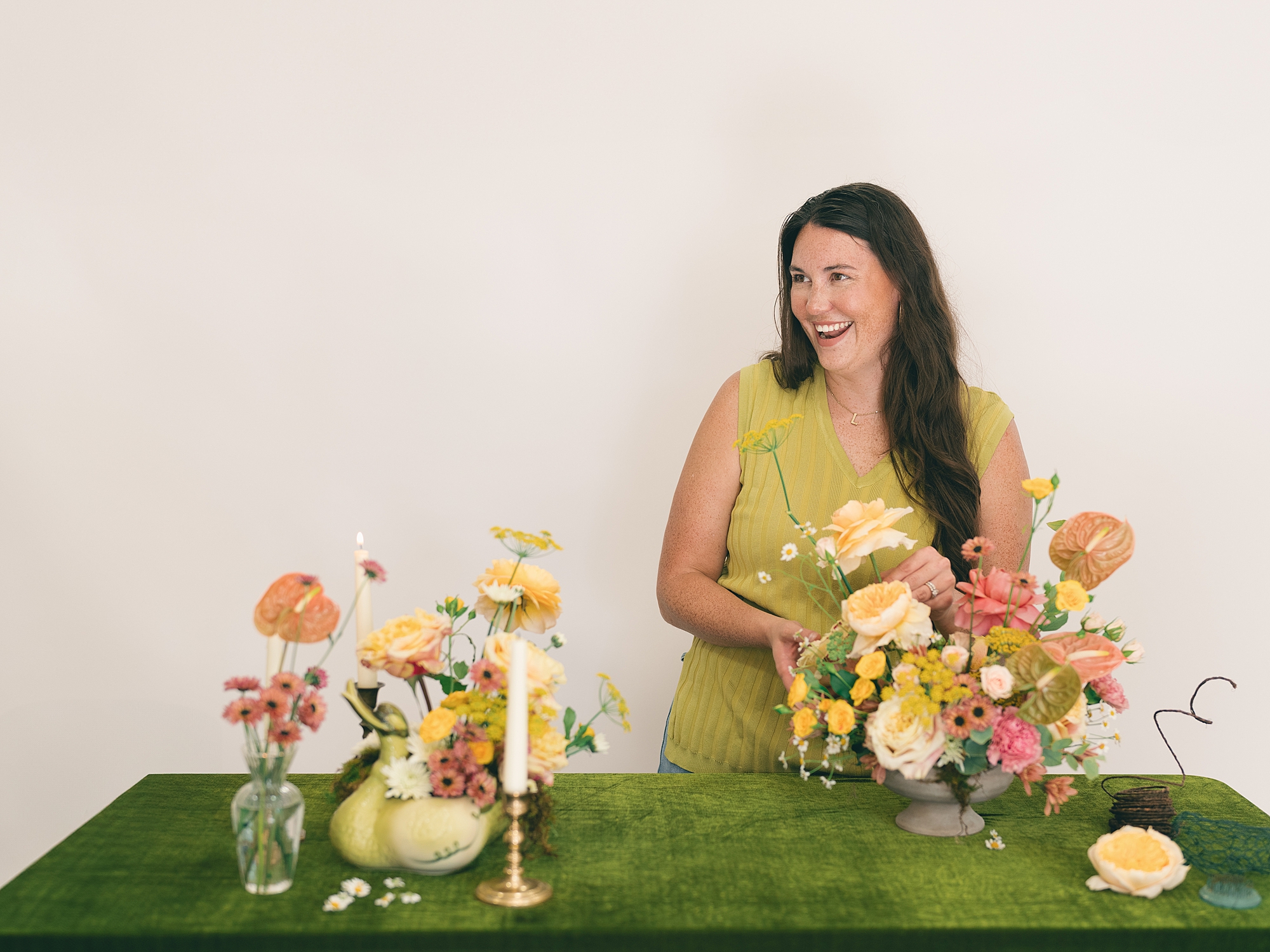 Sunrise Petal Company branding session Austin