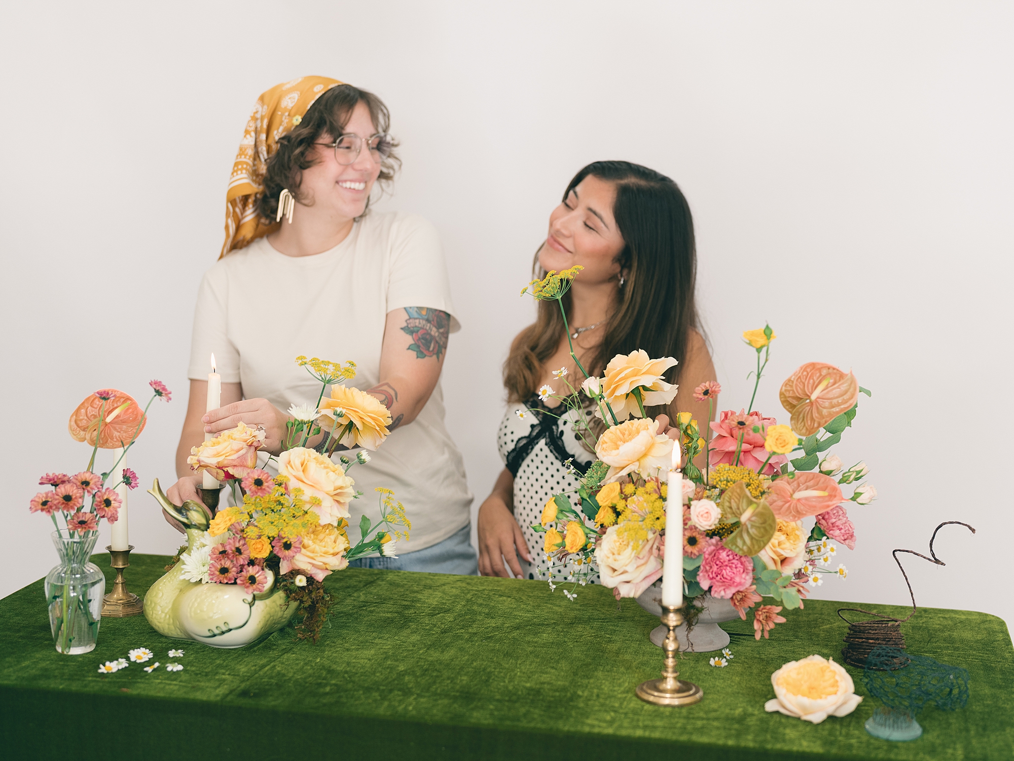 Sunrise Petal Company branding session Austin