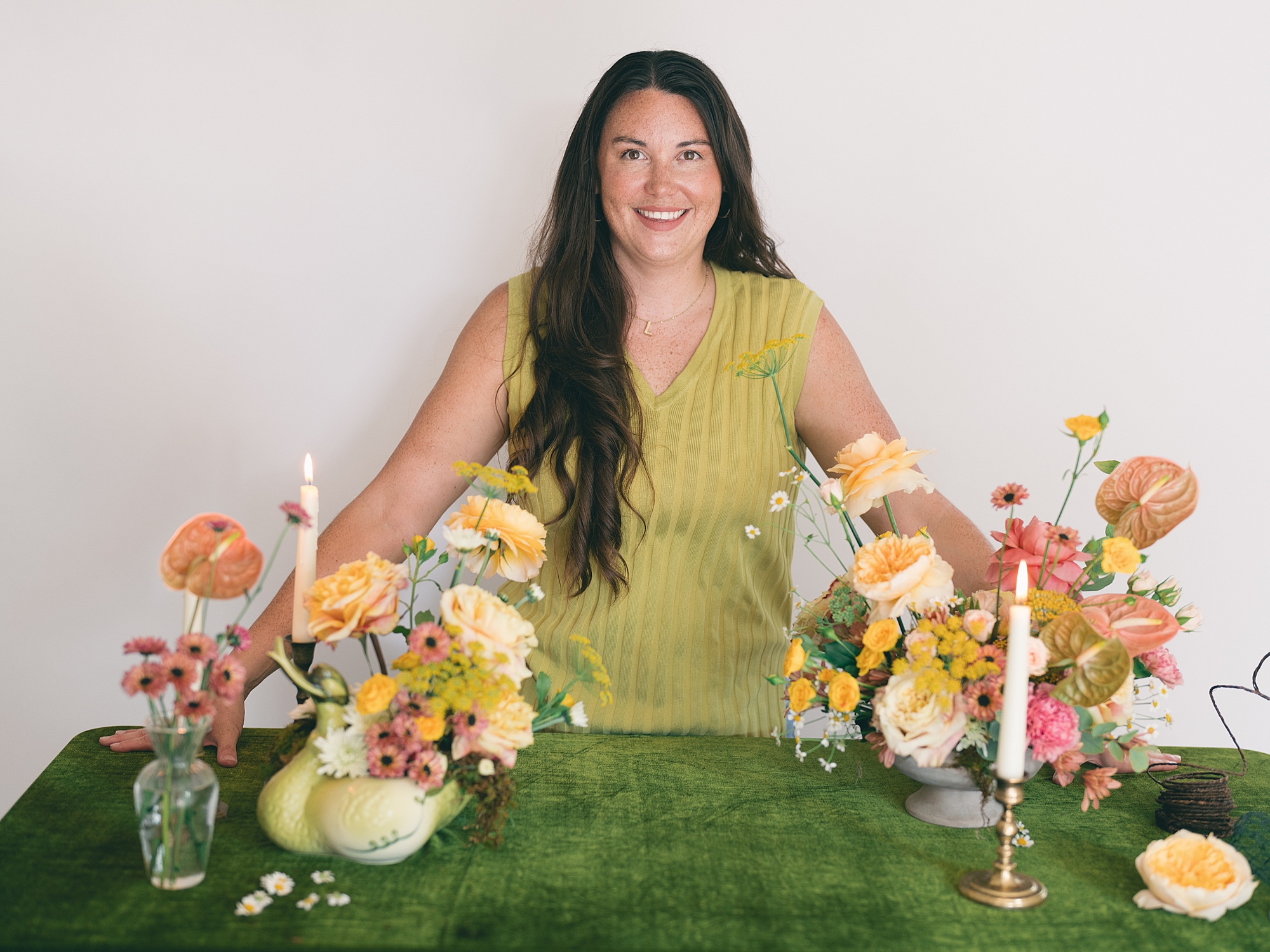 Sunrise Petal Company branding session Austin