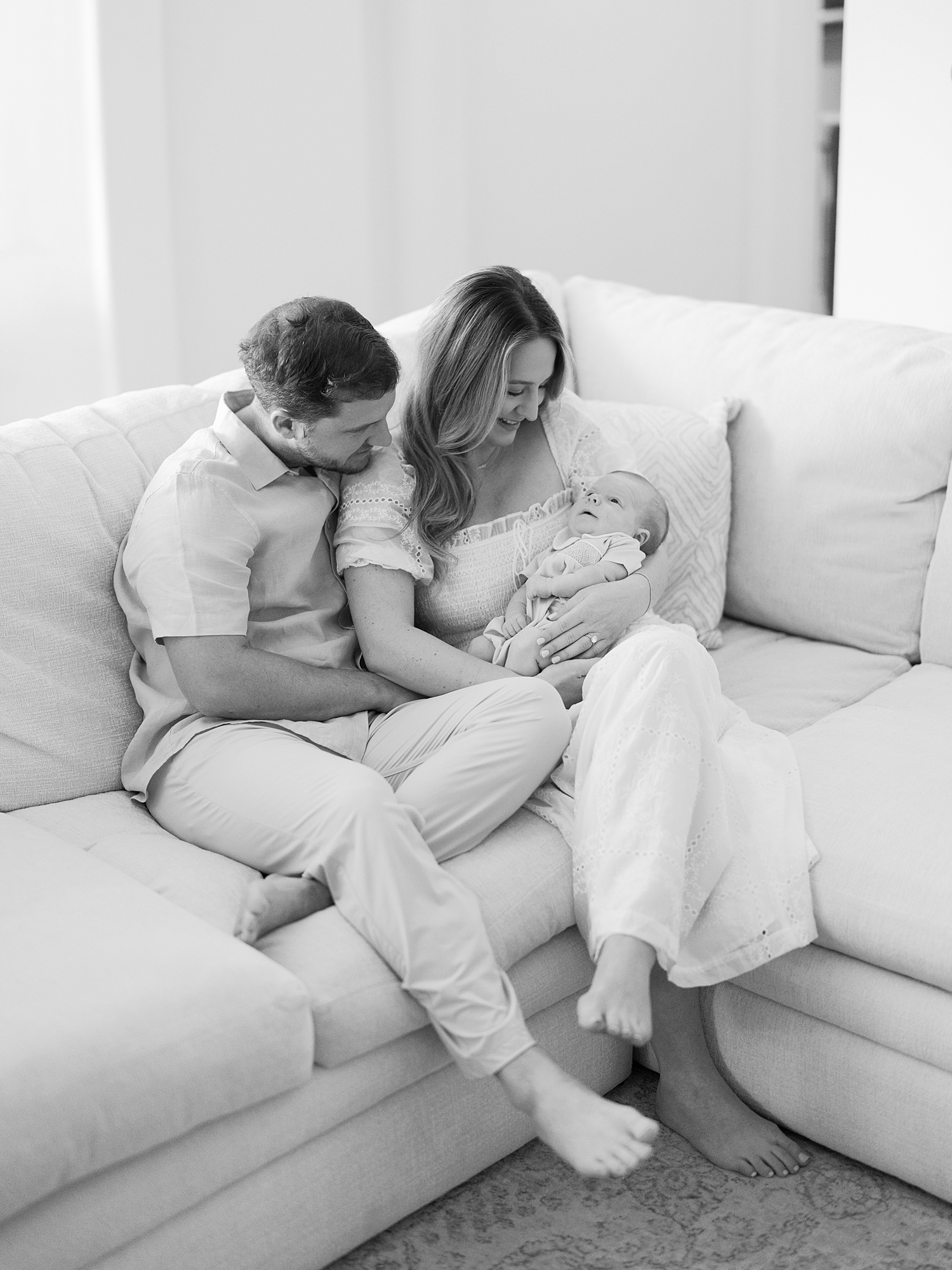 newborn Brooks photos in home setting Austin