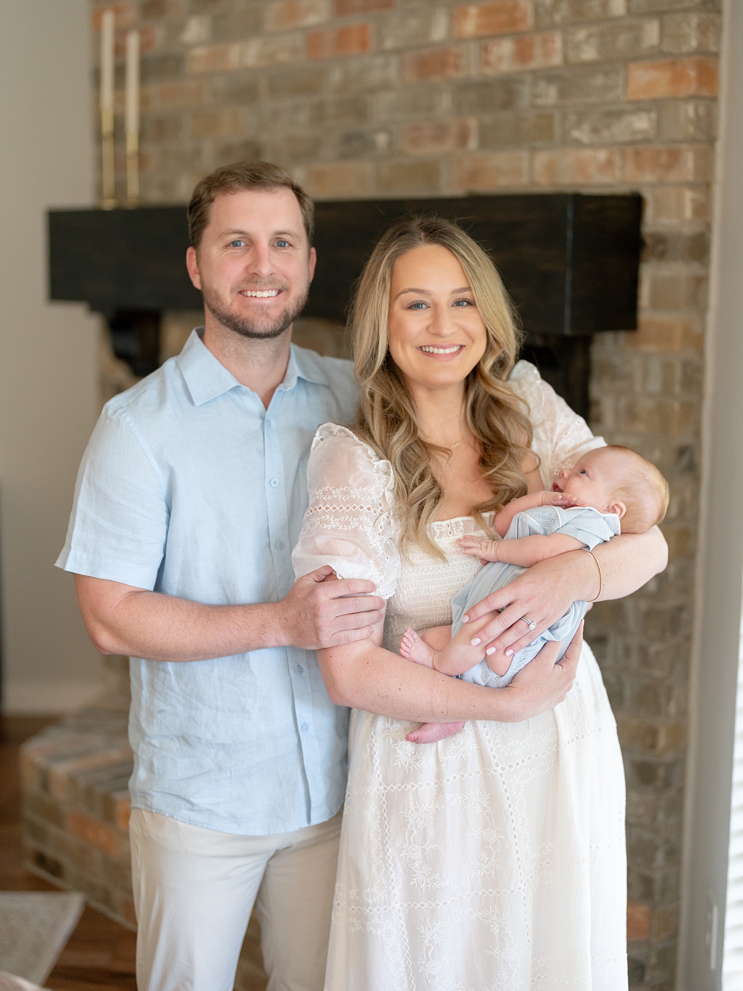newborn Brooks photos in home setting Austin