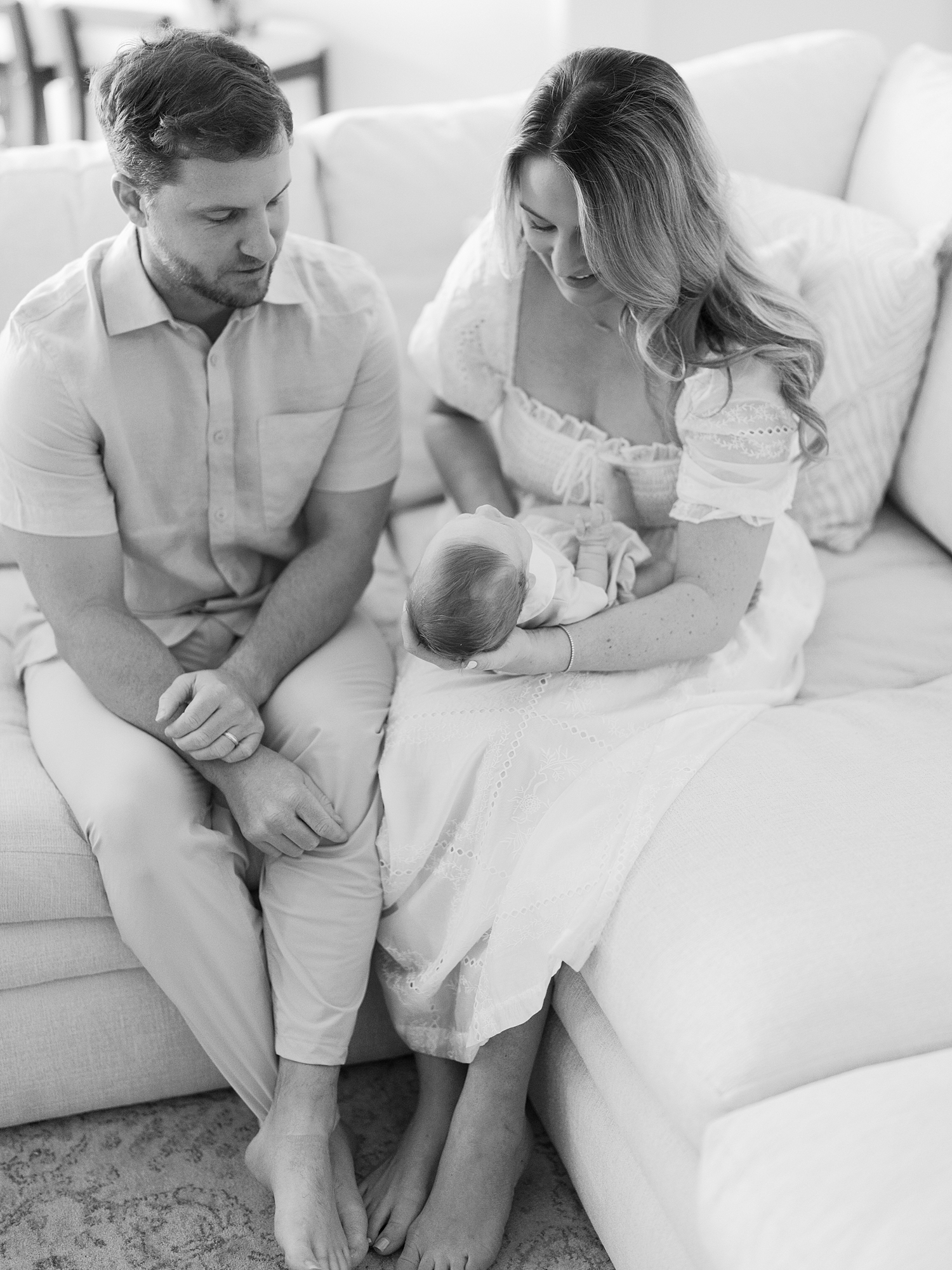 newborn Brooks photos in home setting Austin