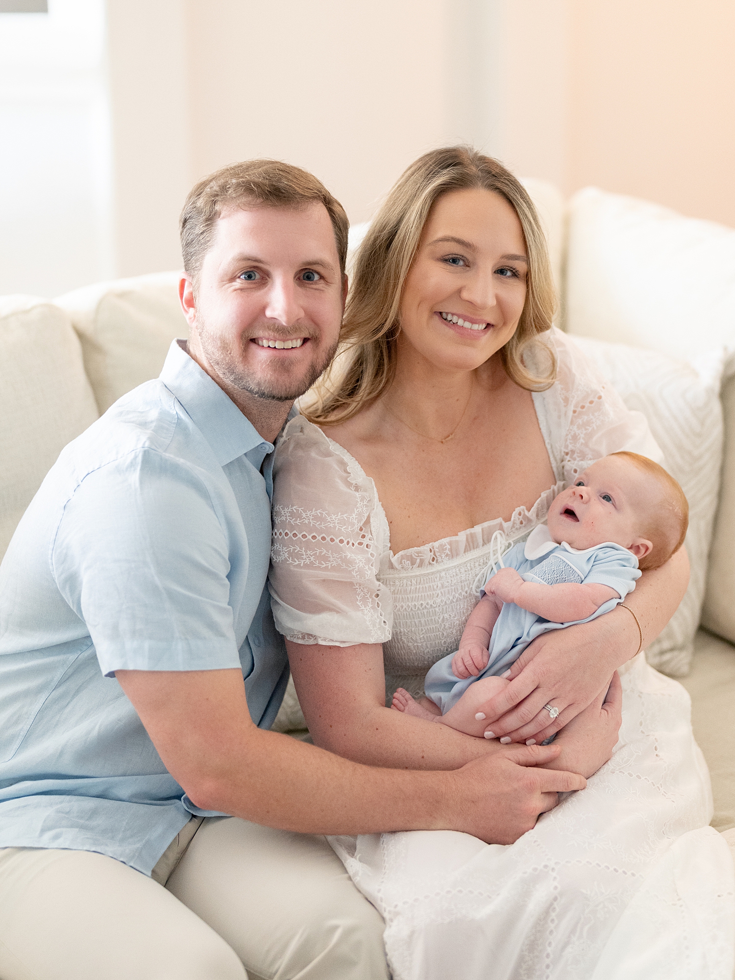 newborn Brooks photos in home setting Austin