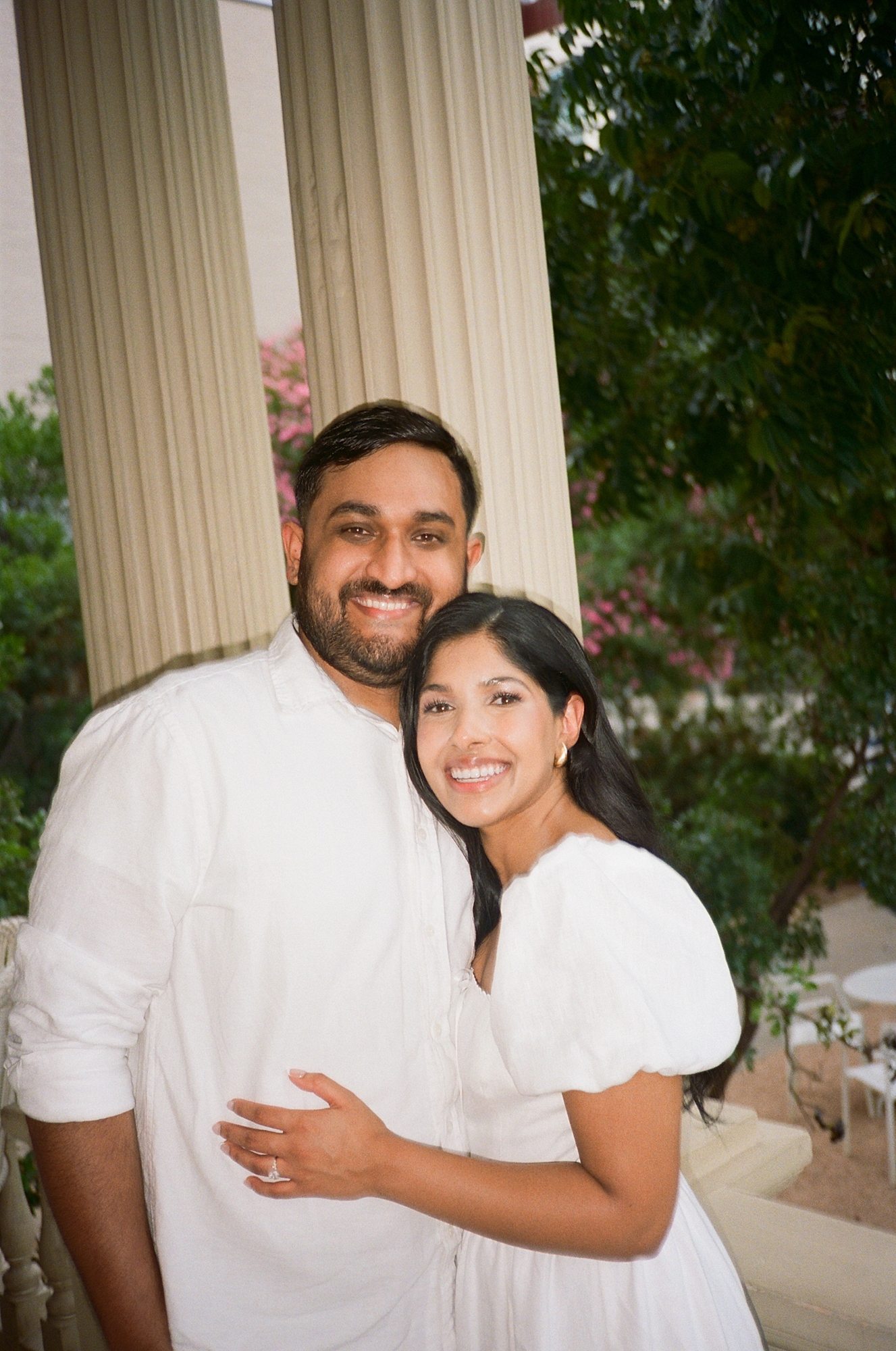 Austin engagement session Hotel Ella on film