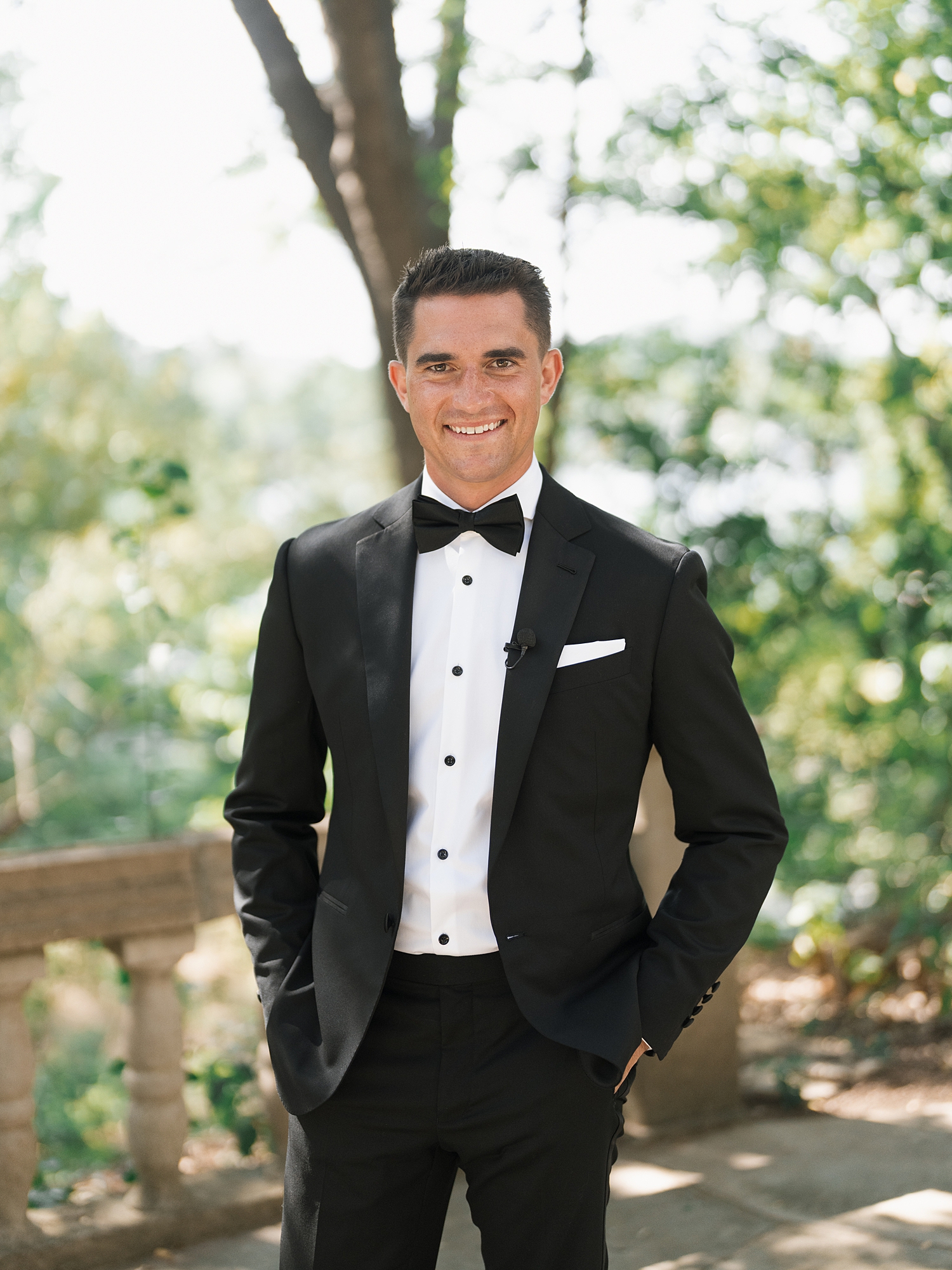 groom portrait at Laguna Gloria wedding