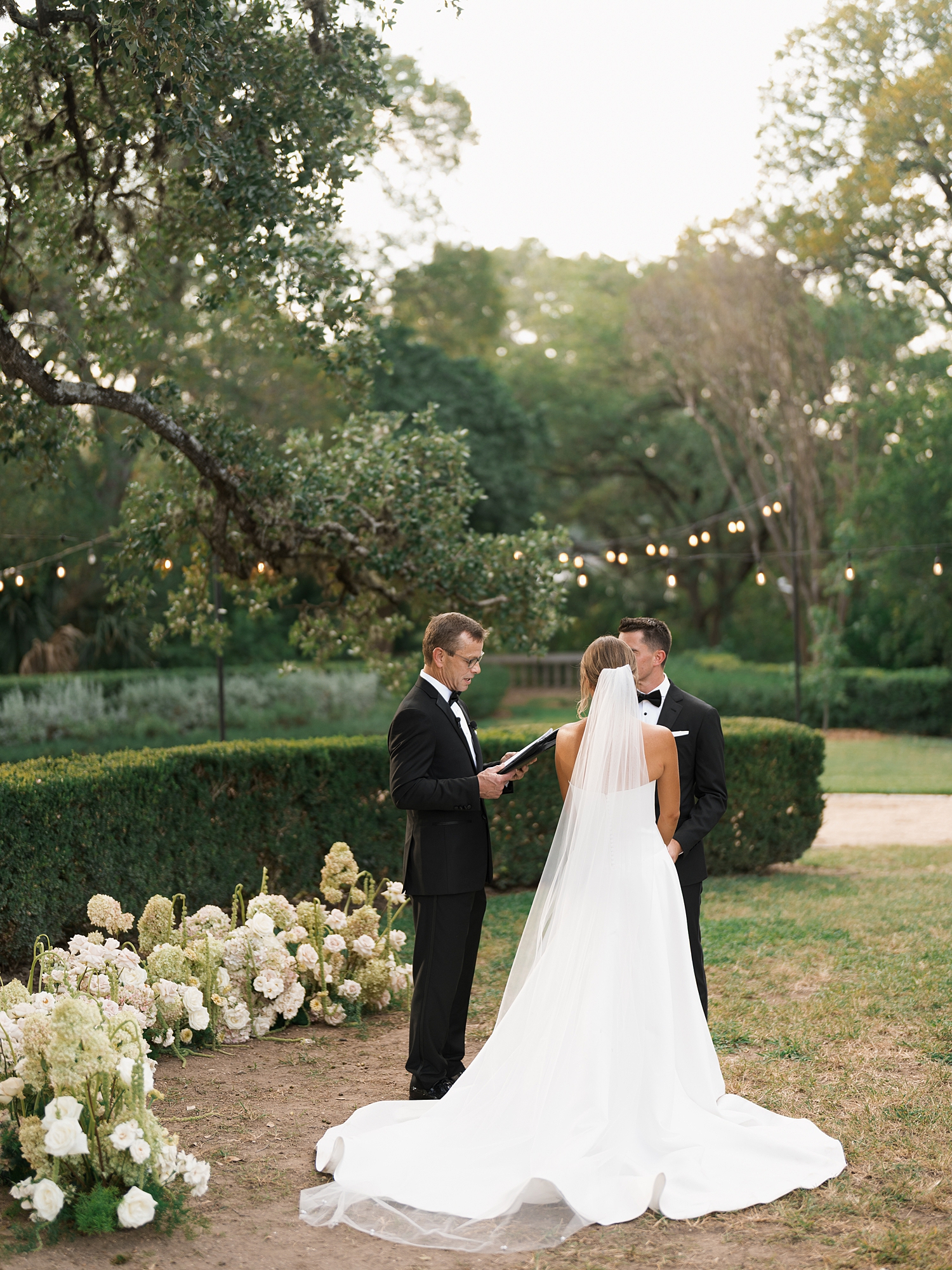 garden wedding ceremony Austin Texas