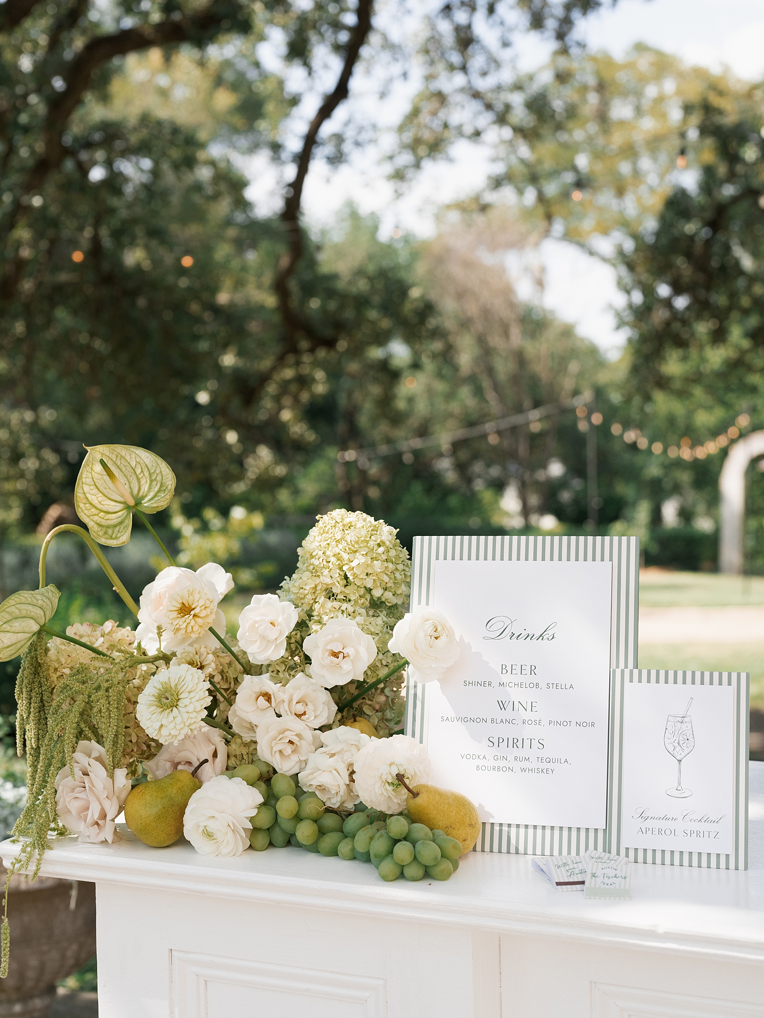elegant wedding reception in Austin Texas