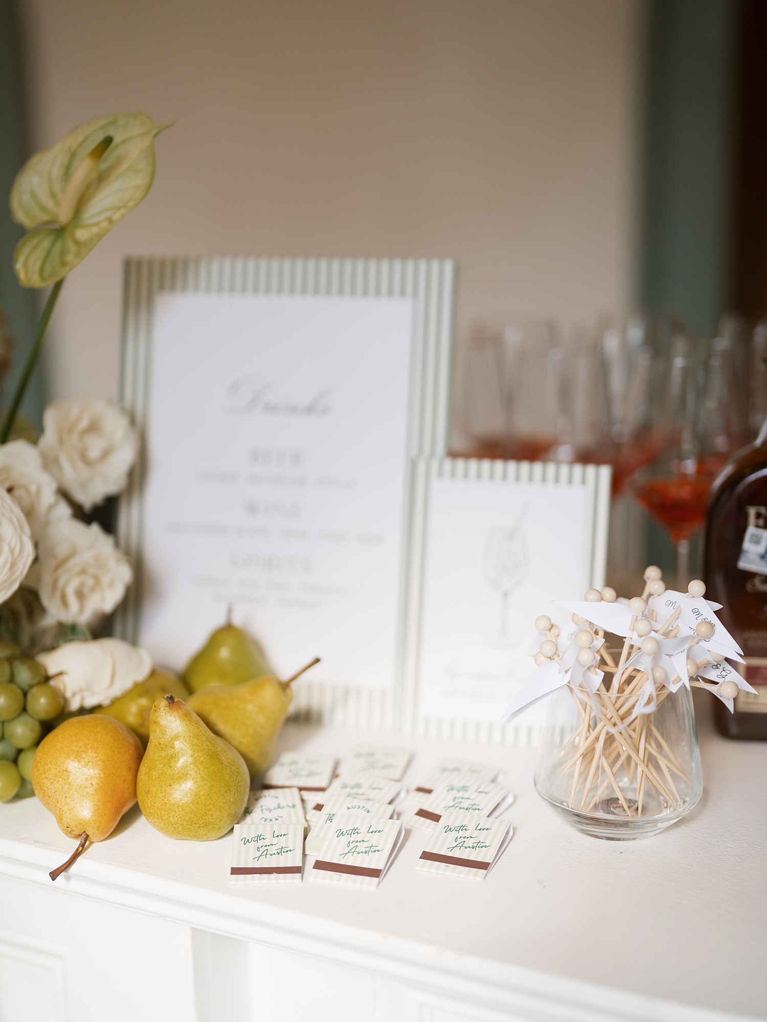 elegant wedding reception in Austin Texas