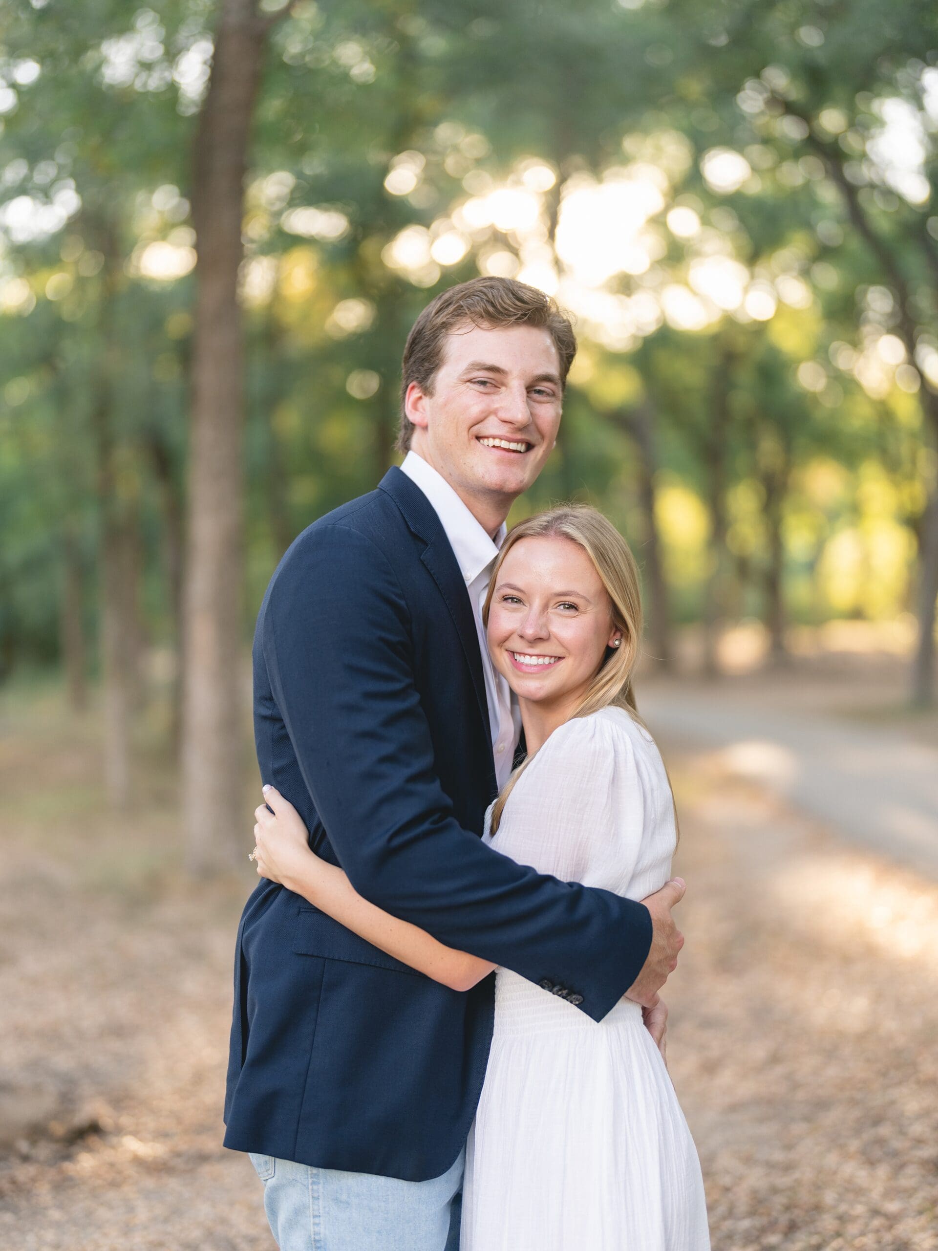 McKinney Falls engagement session golden hour