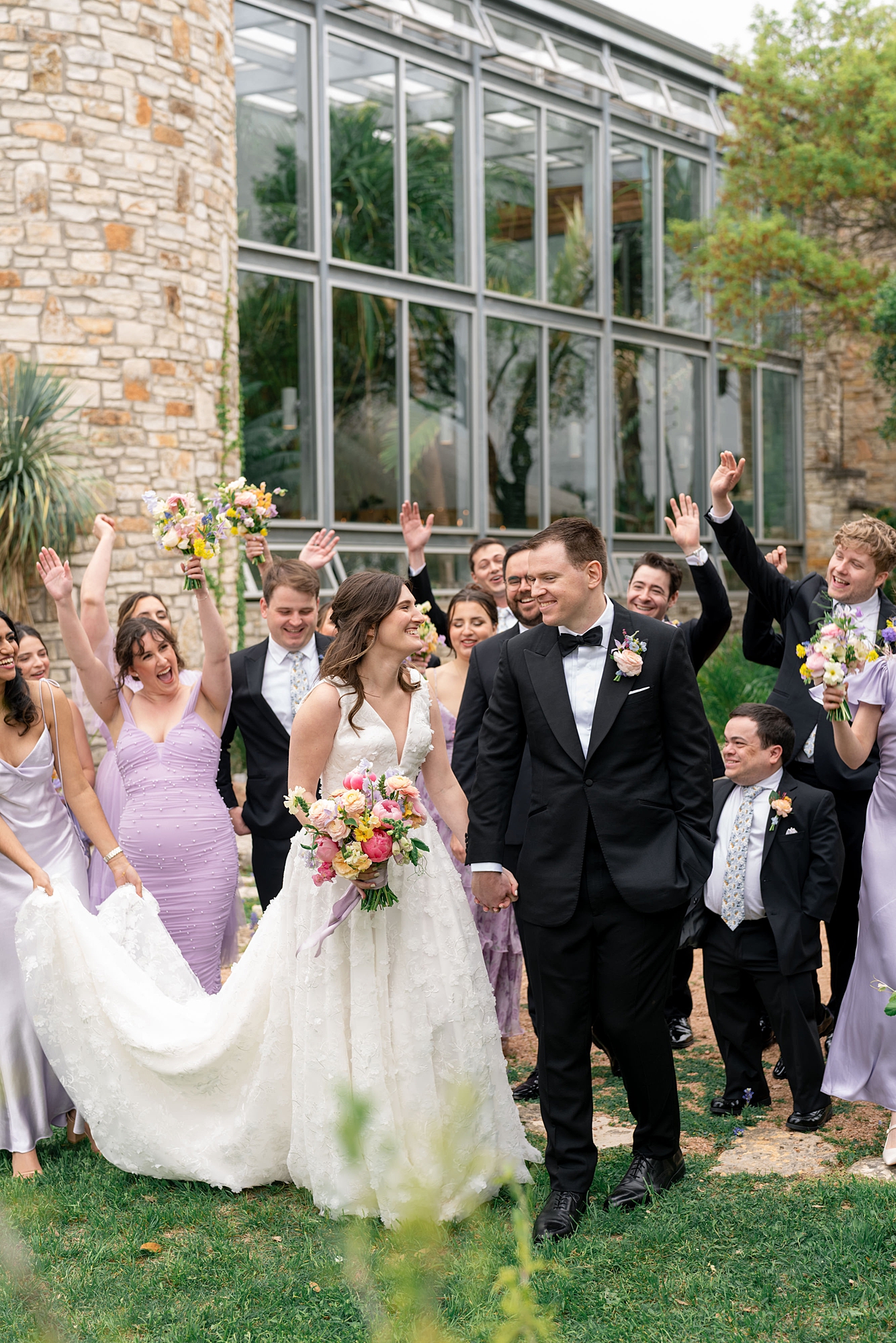 garden style wedding Driftwood Texas