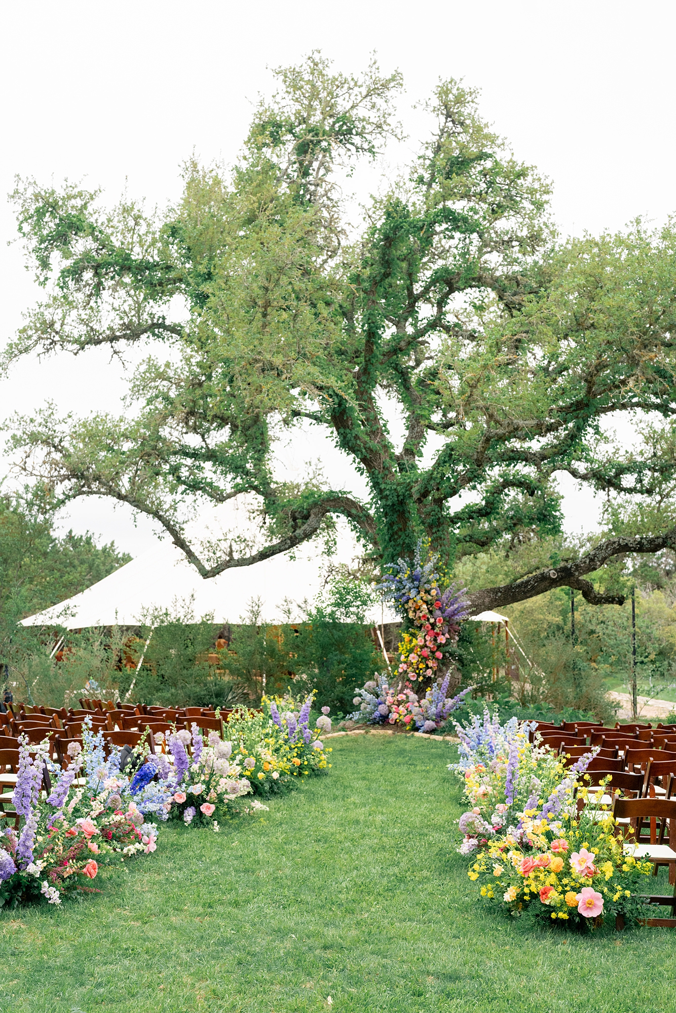 garden style wedding Driftwood Texas