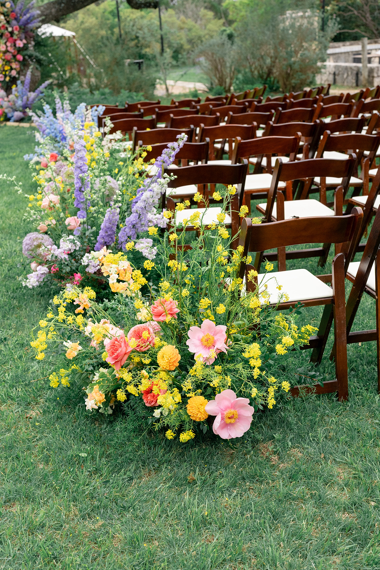 garden style wedding Driftwood Texas