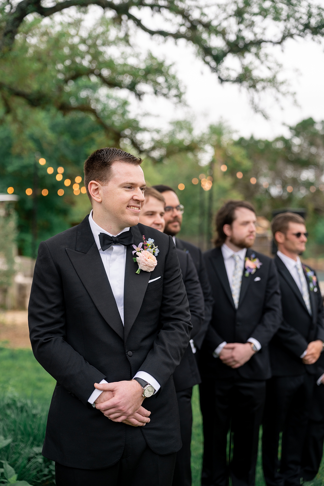 garden style wedding Driftwood Texas ceremony