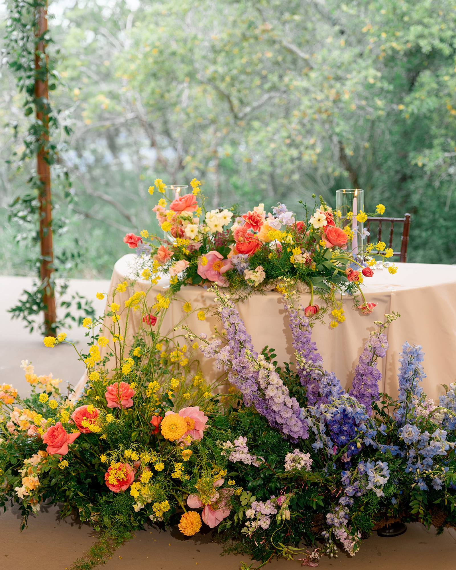 Driftwood wedding reception photography Texas