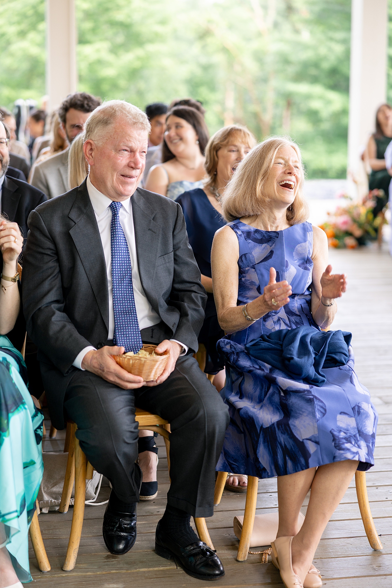 bride and groom outdoor ceremony in New York