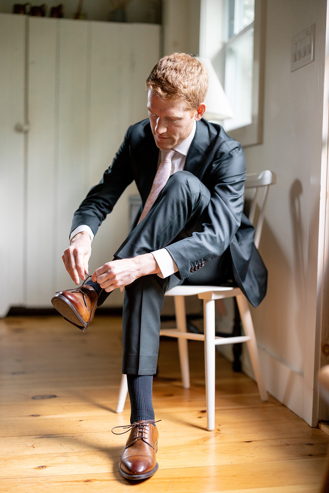 upstate New York wedding Audrey’s Farmhouse Old Mill groom getting ready