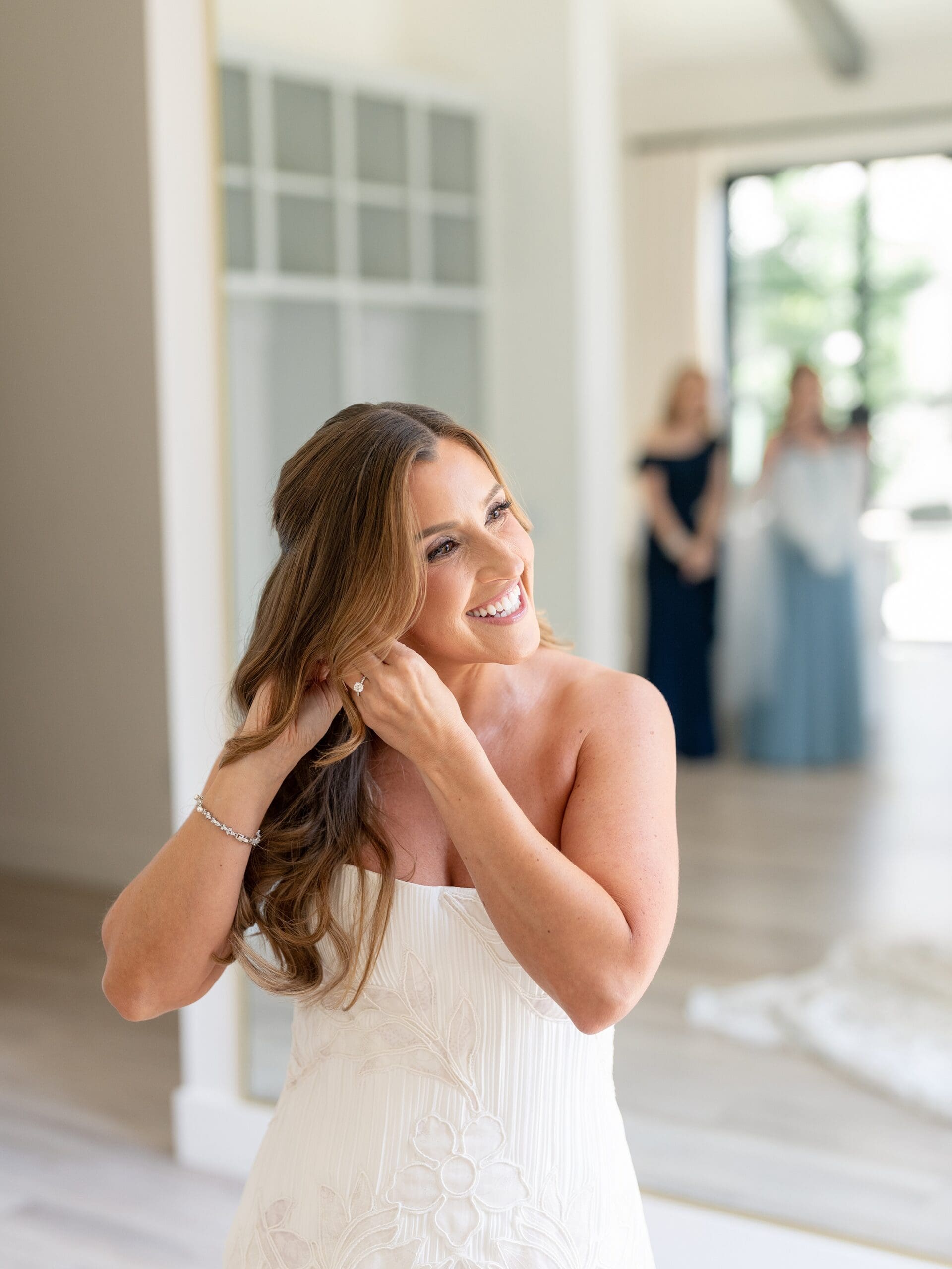 bride getting ready at The Arlo Austin wedding
